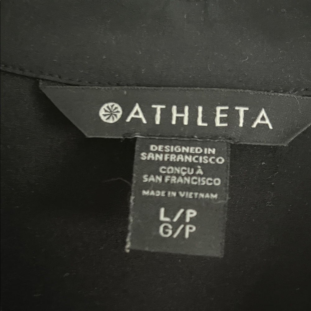 EUC | L | Athleta Classic Black Long Sleeve Dress - Picture 2 of 8